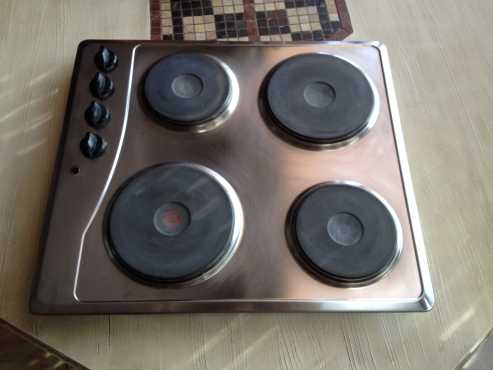 4 plate hob  built in stove