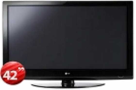 42 inches LG. lcd tv with the remote control.