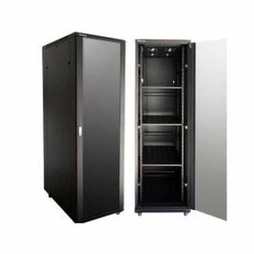 42 U server cabinetrack for sale. New. Black with glass door and 1000mm deep