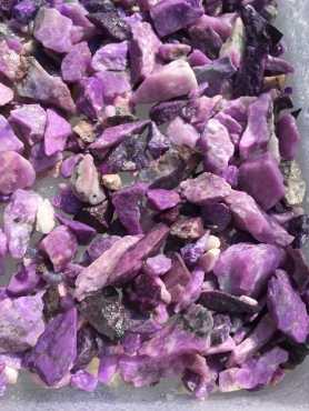 435 grams purple pinky lavender Sugilite rough lot.