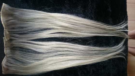 45 cm Platinum Blonde Hair extentions