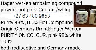 Hager Werken embalming Compound Pink and White +27 63 480 9853 
