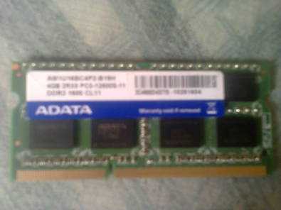 4GB PC3-12800S DDR3 NOTEBOOK MEMORY