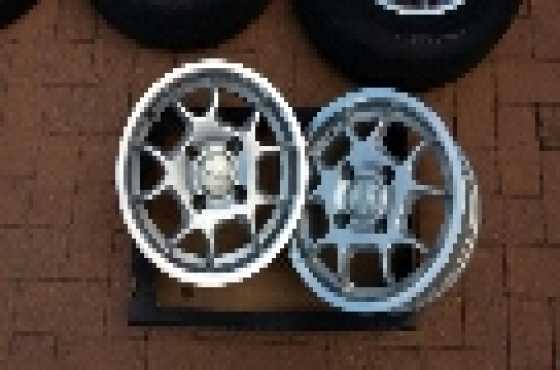 4x TSW 13 inch Rims and 4x Goodyear tyres