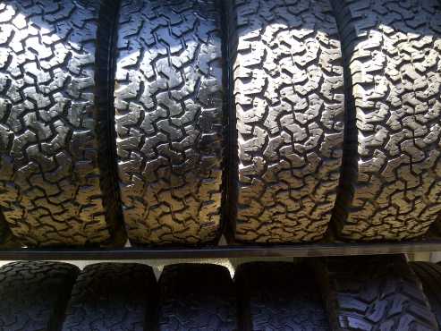 4xBF Goodrich AT tyres 2857516,70 percent tread