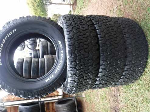 4xBF Goodrich AT tyres 3256020,2x60,2x85 percent tread