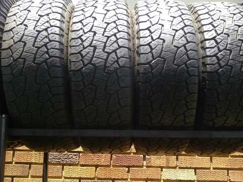 4xHankook Dynapro ATM tyres 2656517,70 percent tread