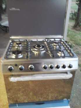 5 burner gas stove with electr oven for sale