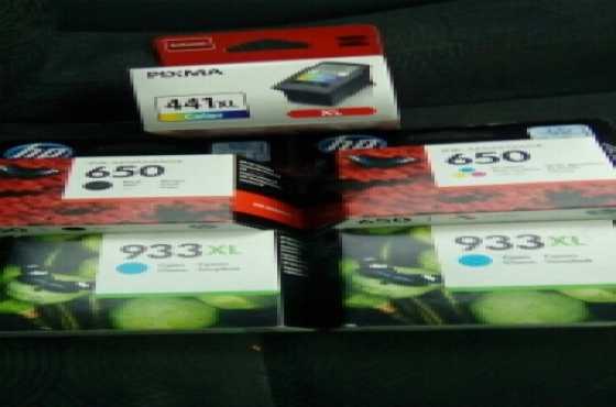 5 Original Sealed Ink Cartridges