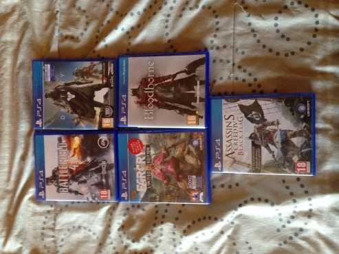 5 PS4 games for sale