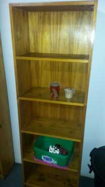 5 Shelve Pine Bookshelve