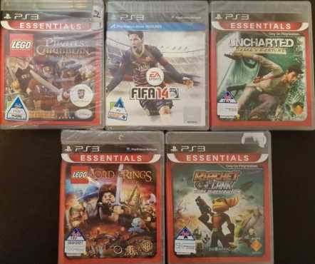 5 X PS3 GAMES ( BRAND NEW SEALED ) NEVER USED R230 each or R1000 for all