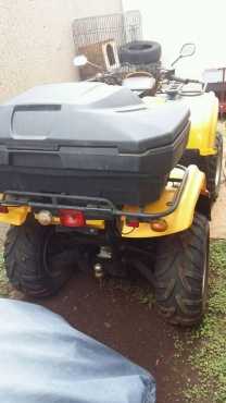 500 cc utility quad bike met towbar