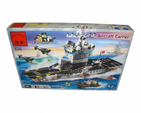 508 Bricks Combat Zones Aircraft Carrier