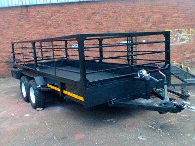 5m Double Axle Car Trailer for Sale