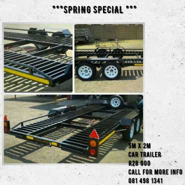 5m x 2m Car Trailer - Spring Special