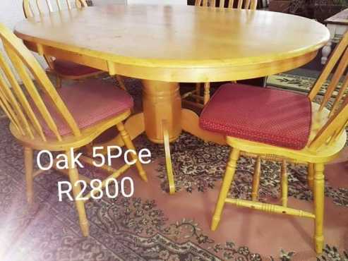 5Piece Oak Diningroom Set