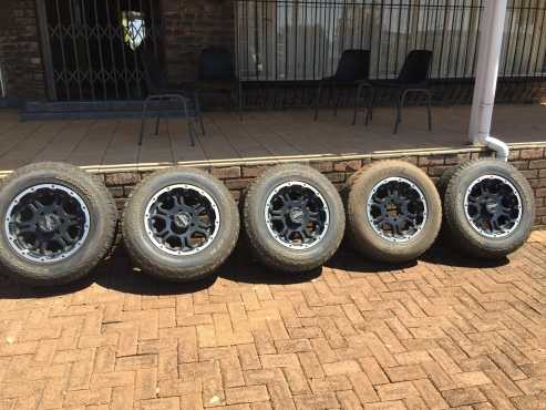 5x 26565R17 Hankook Dynapro ATM Tyers on 6 hole Gear 4x4 Magrims for sale