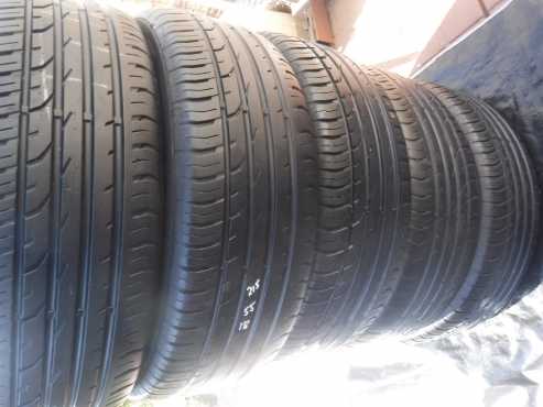 5xContinental ContiPremiumContact2 tyres 2155518,80 percent tread