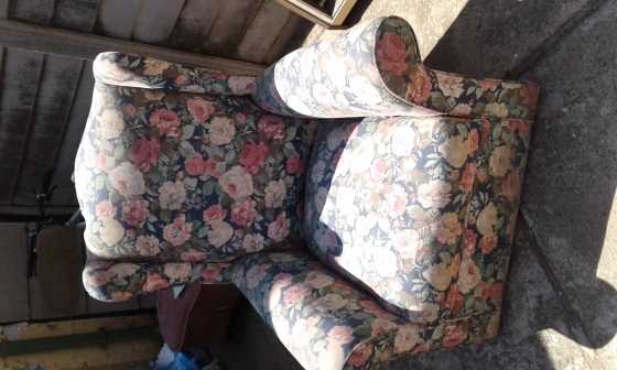 6 piece lounge suite, rocking chair, oval chair and cabinet for sale