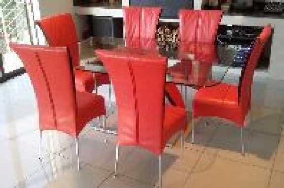 6 seater genuine  leather lounge suite for sale