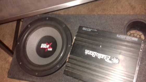 6000w 2 ch amp with 3500w sub