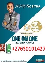 Register NOW!! One on One with Prophet Vc Zitha contact+27630101427