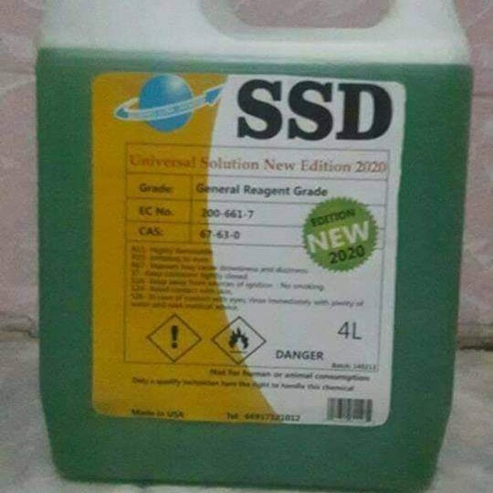 How to use SSD chemical solution for cleaning black dollar