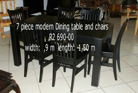 7 pce Second-hand Diningroom Suite.  Good condition.