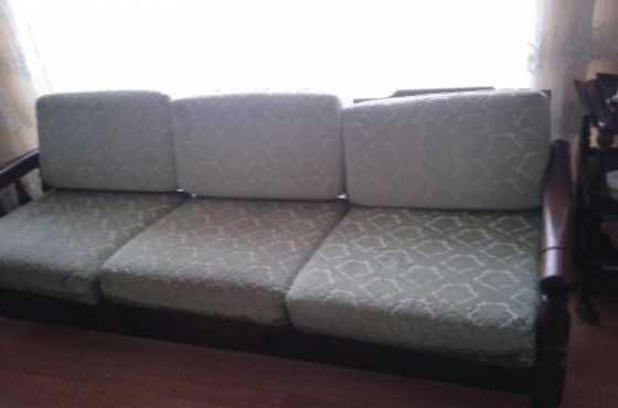 7 seater imbuia lounge suite