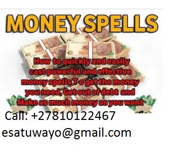 Dr kitu  CAALL OR WHATSAP +27810122467  esatukayo@gmail.com Are you tired of financial struggles? Want to attract wealth and abundance? Good Money Karma Spiritual Oil is your secret weapon. This potent spiritual oil is designed to:  Boost Financial