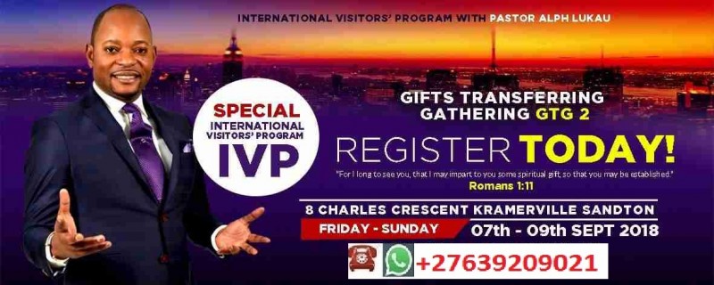 Pastor Alph Lukau International Visitors Program contact+27639209021