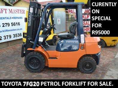 7FG20 Toyota Forklift on special