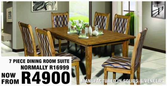 7pc Dining Room Suite