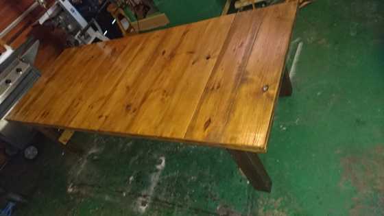 8-10 Seater Oregon Pine Table for Sale