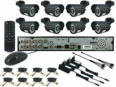 8 CHANNEL  DIY,DVR SECURITY,CCTV KIT WITH INTERNET