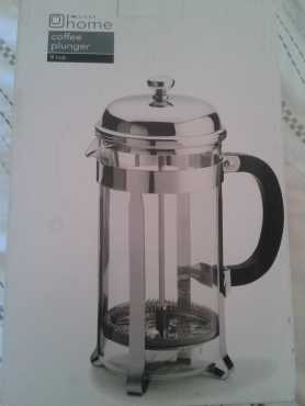 8 cup filter coffee plunger, brand new item