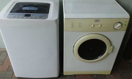 8 Kg LG was masjien tekoop  R1200.00 amp Defy Tiumel droer R80003900 goeie kondisie  ook apart tekoop