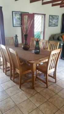 8 Seater, Diningroom Table and Chairs.