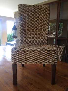 8x large rattan chairs