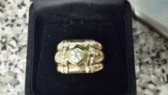 9 ct gold diamond wedding ring for sale