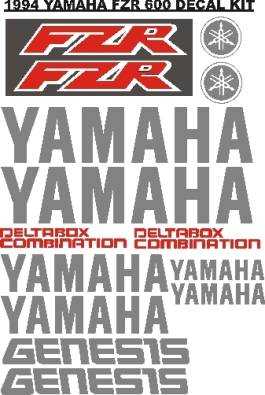 94 FZR 600 graphics stickers decals kits