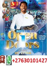 Prophet Vc Zitha IVP crossover registration contact+27630101427