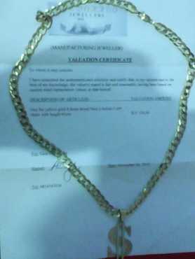 9ct thick gold chain