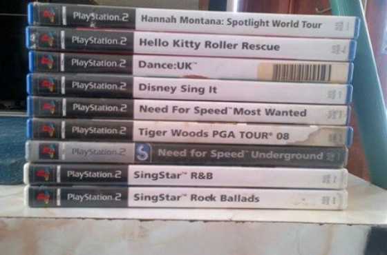 9x ps 2 games te koop