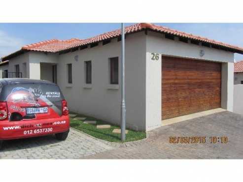 A modern house in a very secured estate in Thatchfield Hills for R1 250 000.00