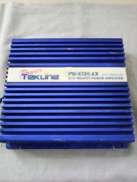 A powerful 4 channel power-tekline amplifier