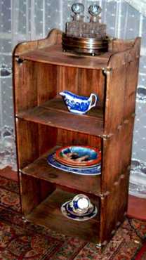 A rear and extra-ordinarily simple antique display unit