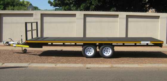 A.5. NEWLY BUILT FLAT DECK TRAILER