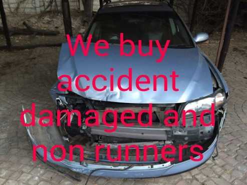 Accident damaged cars, bakkies and trucks looking to be bought today.